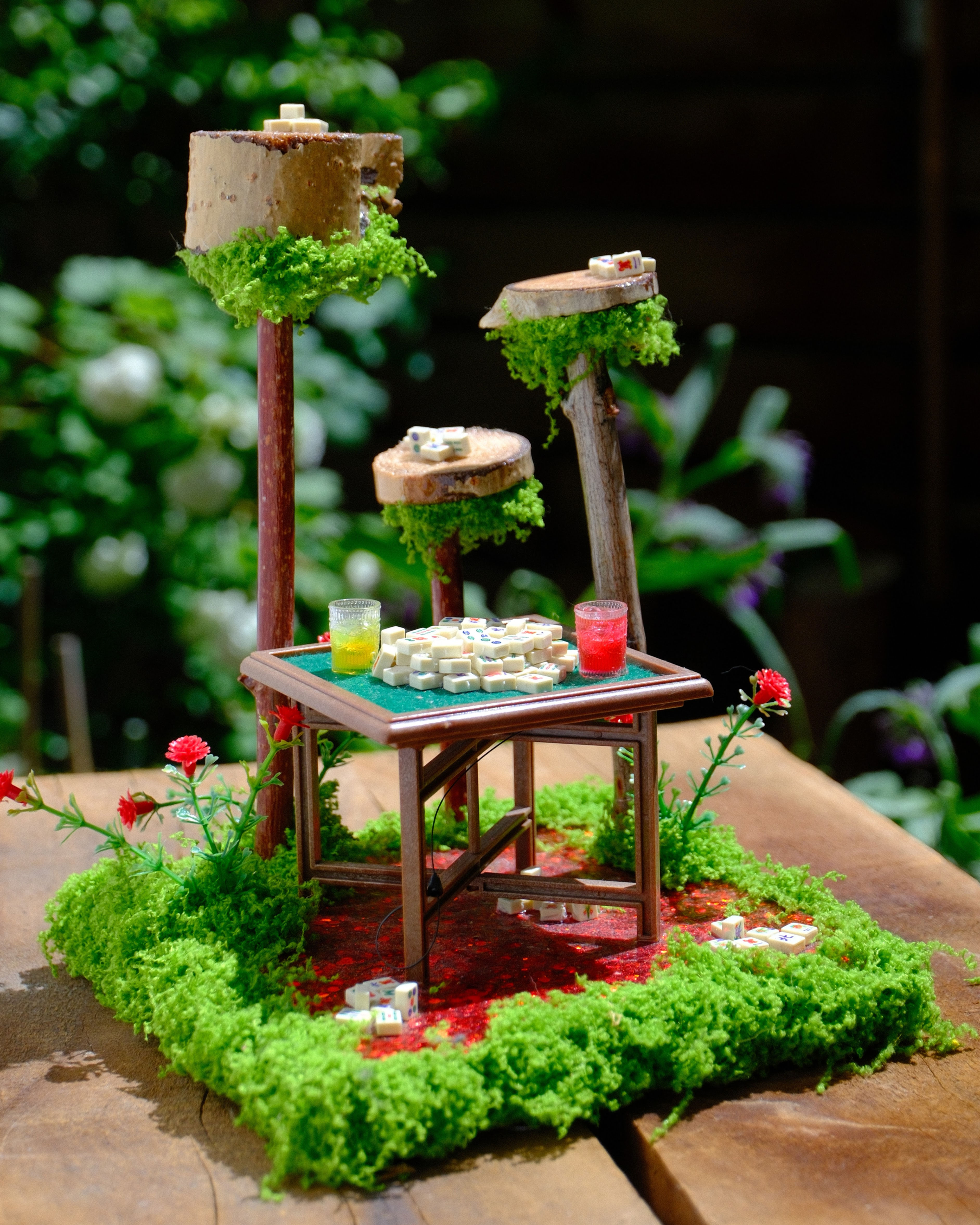 Mahjongg and Drinks Jumping Spider Playground (7x7x7")