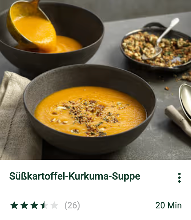 Süßkartoffelsuppe