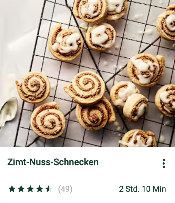 Zimt-Nuss-Schnecken