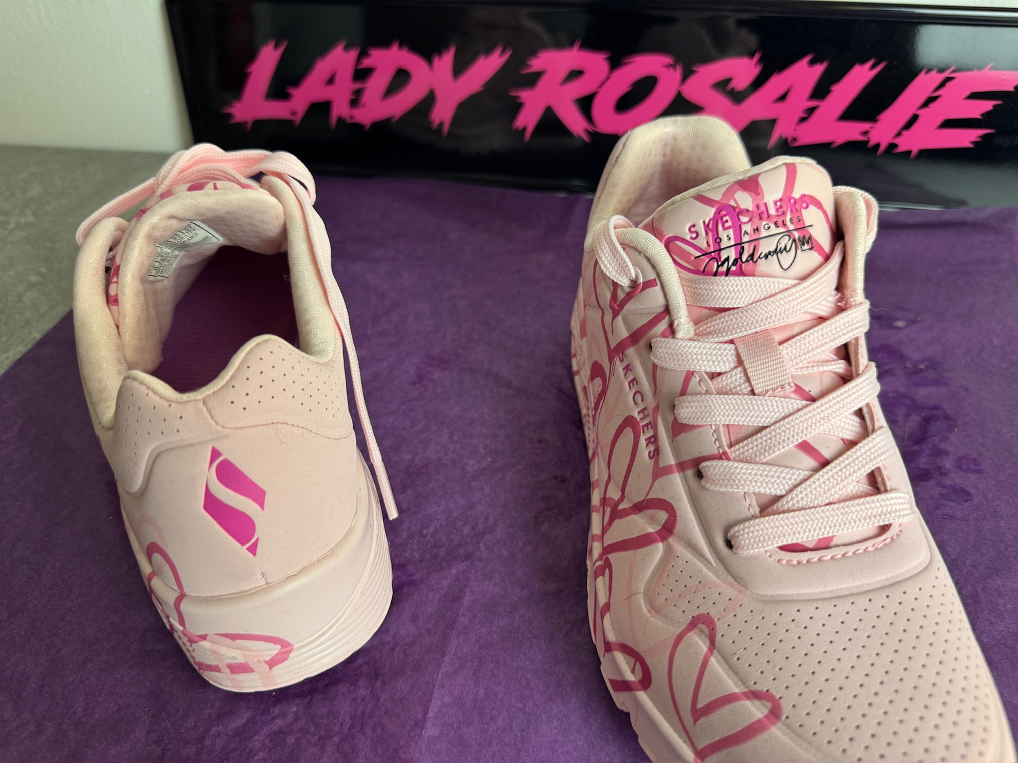 Skechers UNO-Bright Air Sneaker – zartrosa