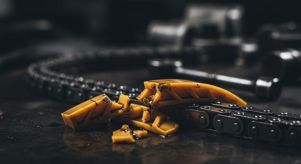 這張圖應作為文章中最重要、最貴的維修項目「正時鏈條」的警示圖,以強化讀者買車前的警覺心。