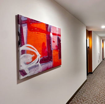 Art curation source photography for apartments by Kristi Lively Creative