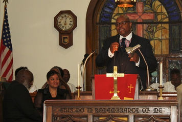 Preacher in the pulpit