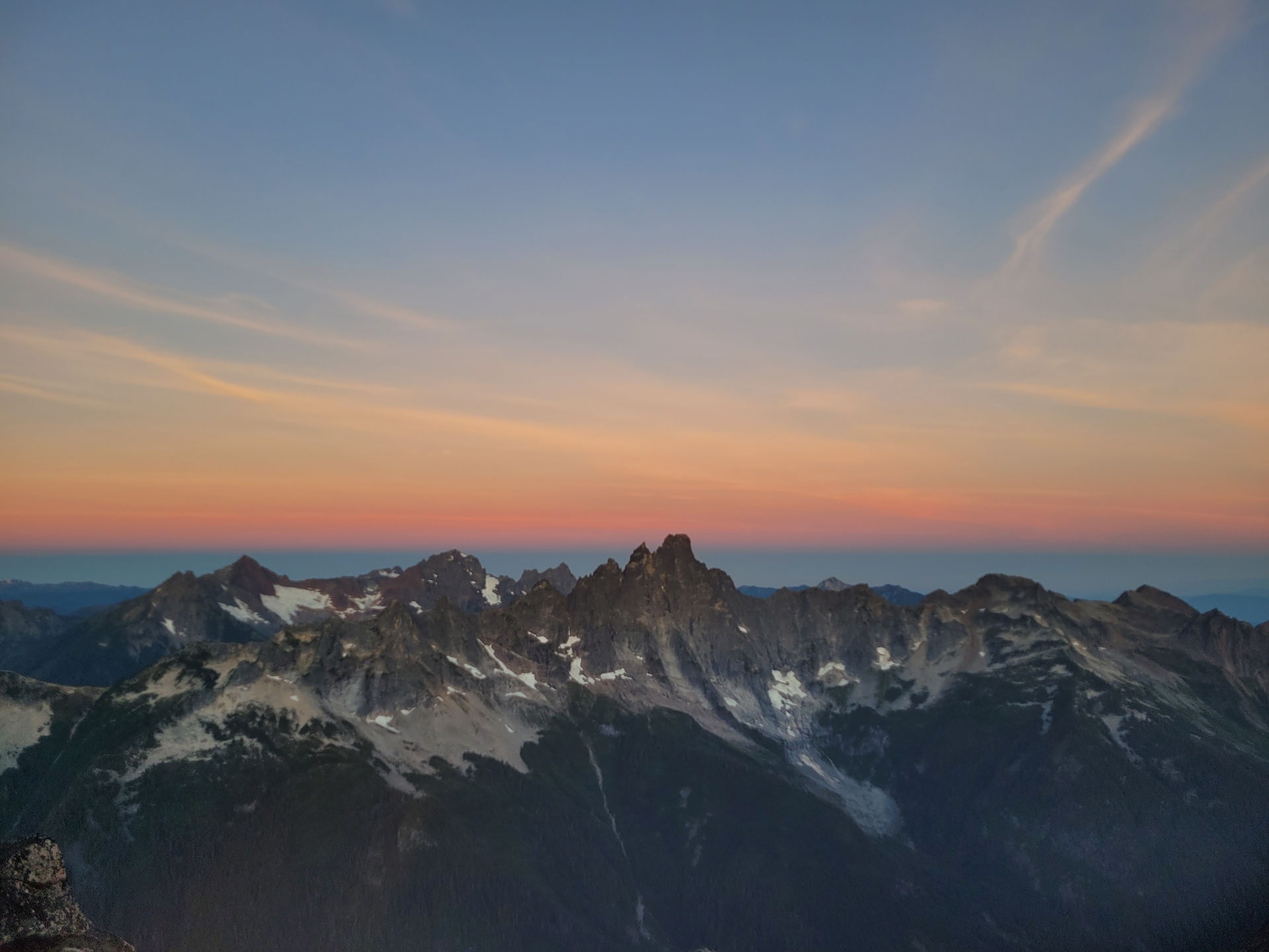 slesse with the best sunrise backdrop