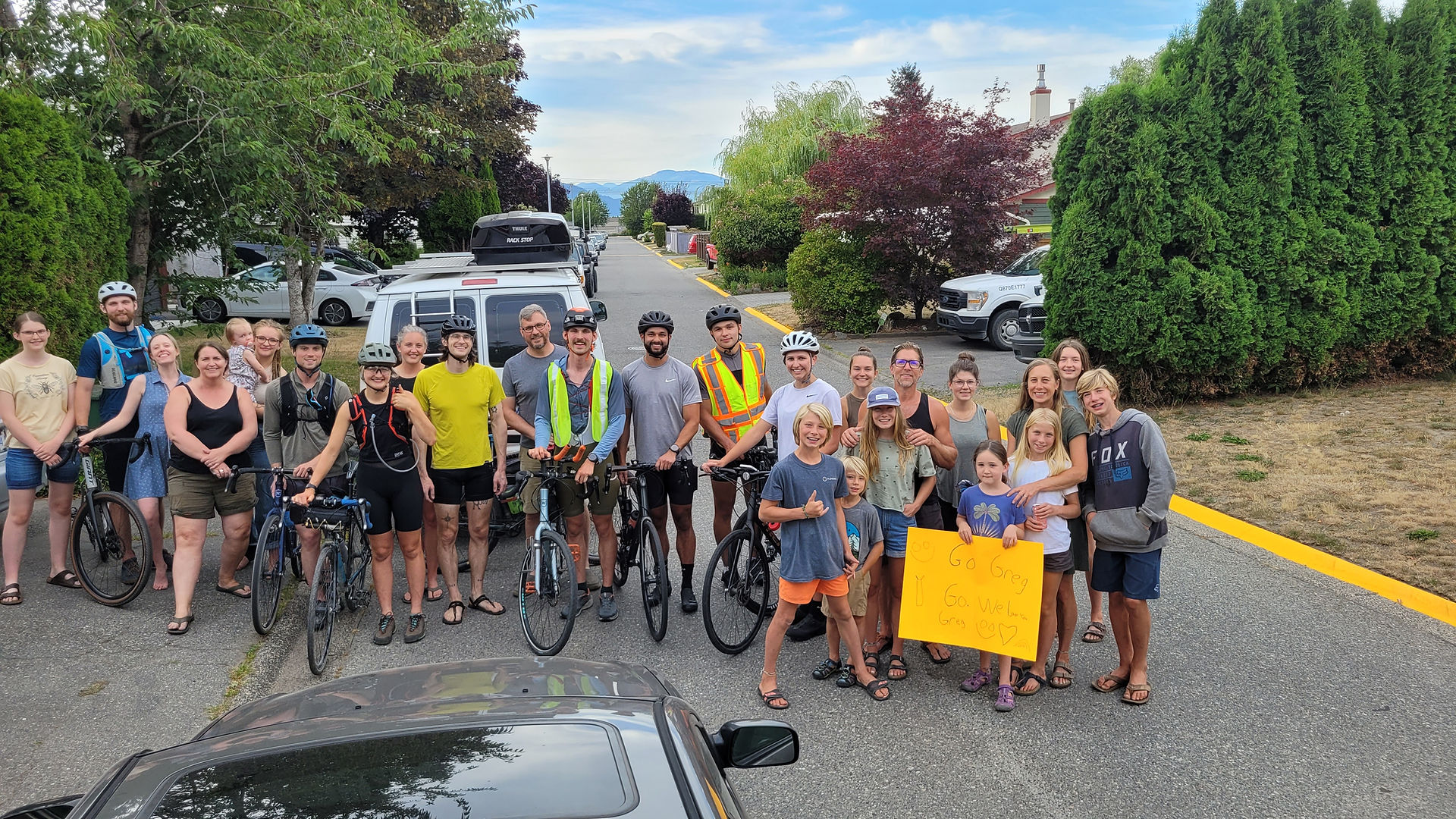 444 km bike ride!