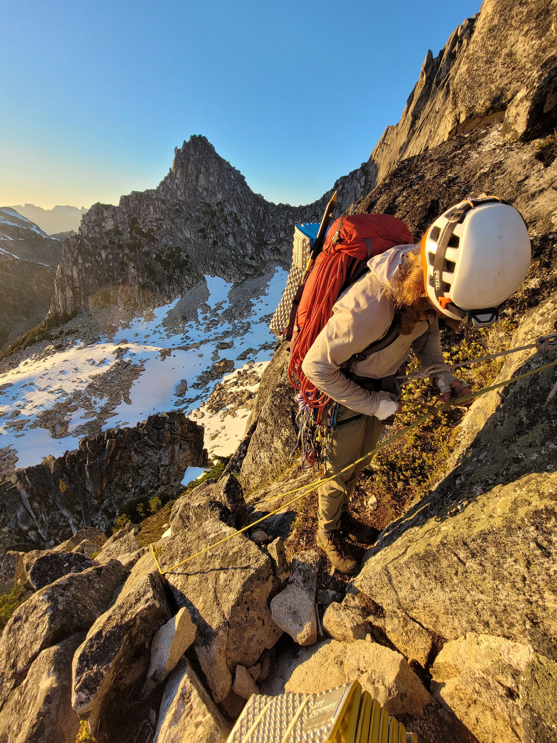 2nd to last rappel