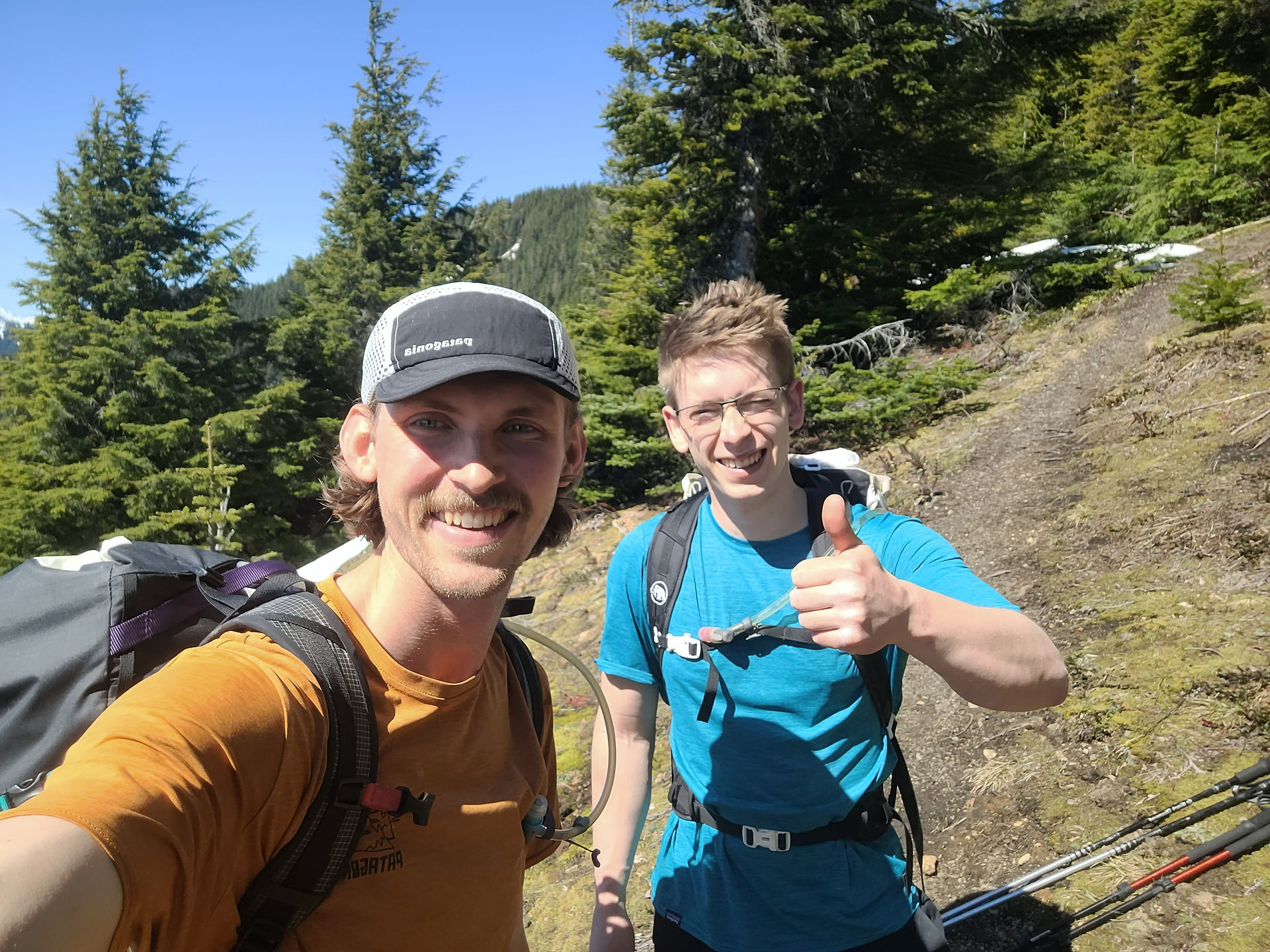 Carrying 40lbs of water up 1200m
