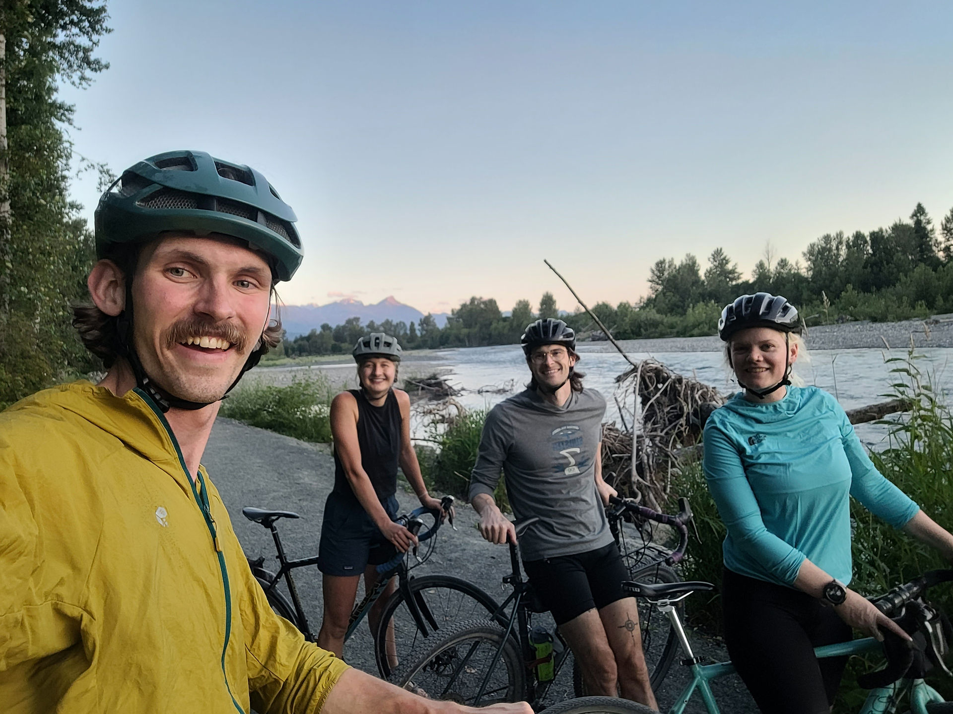 Biking with Andrew and Sandy