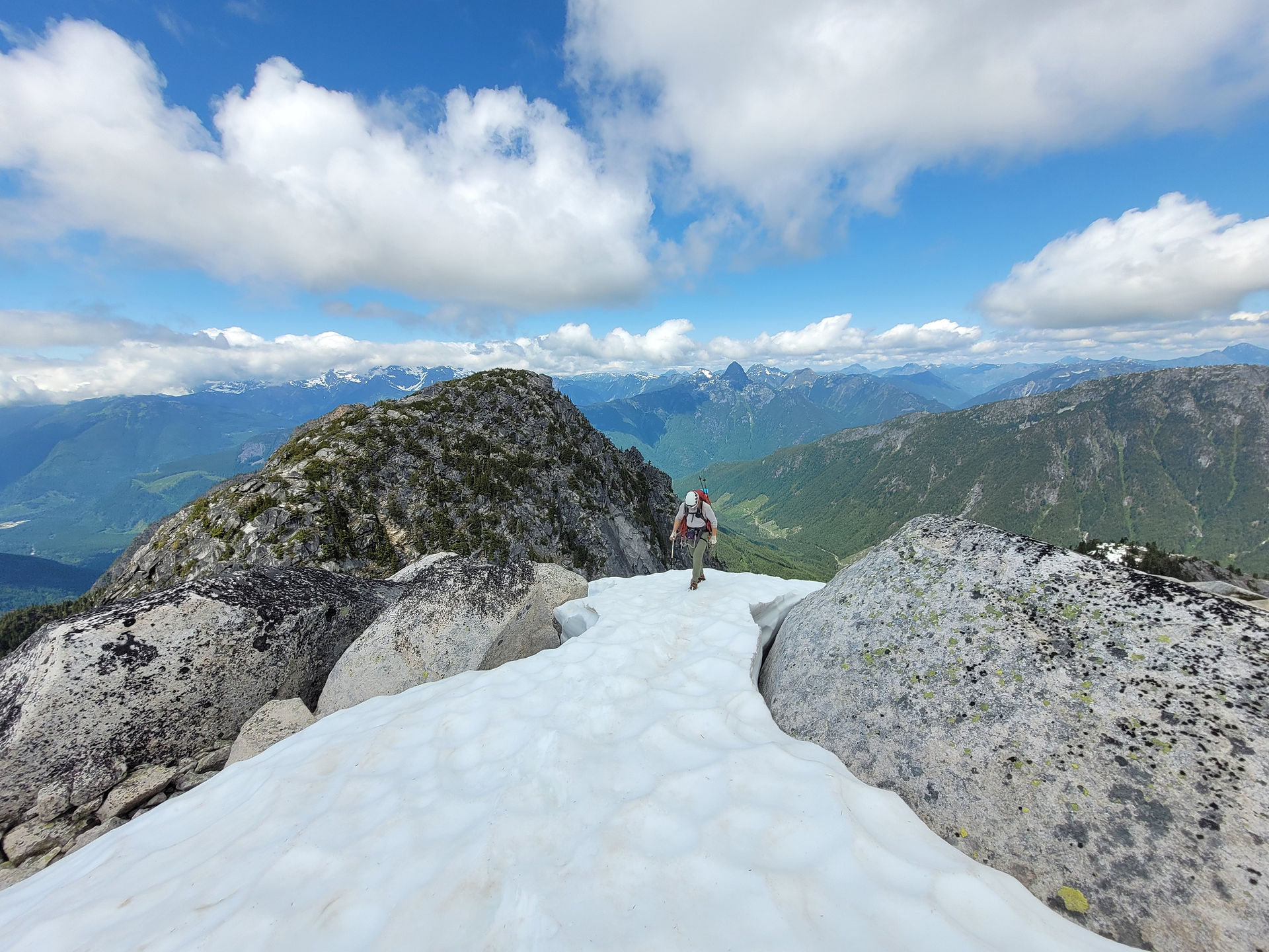 Climbing snow!