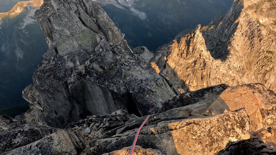 Ben climbing up