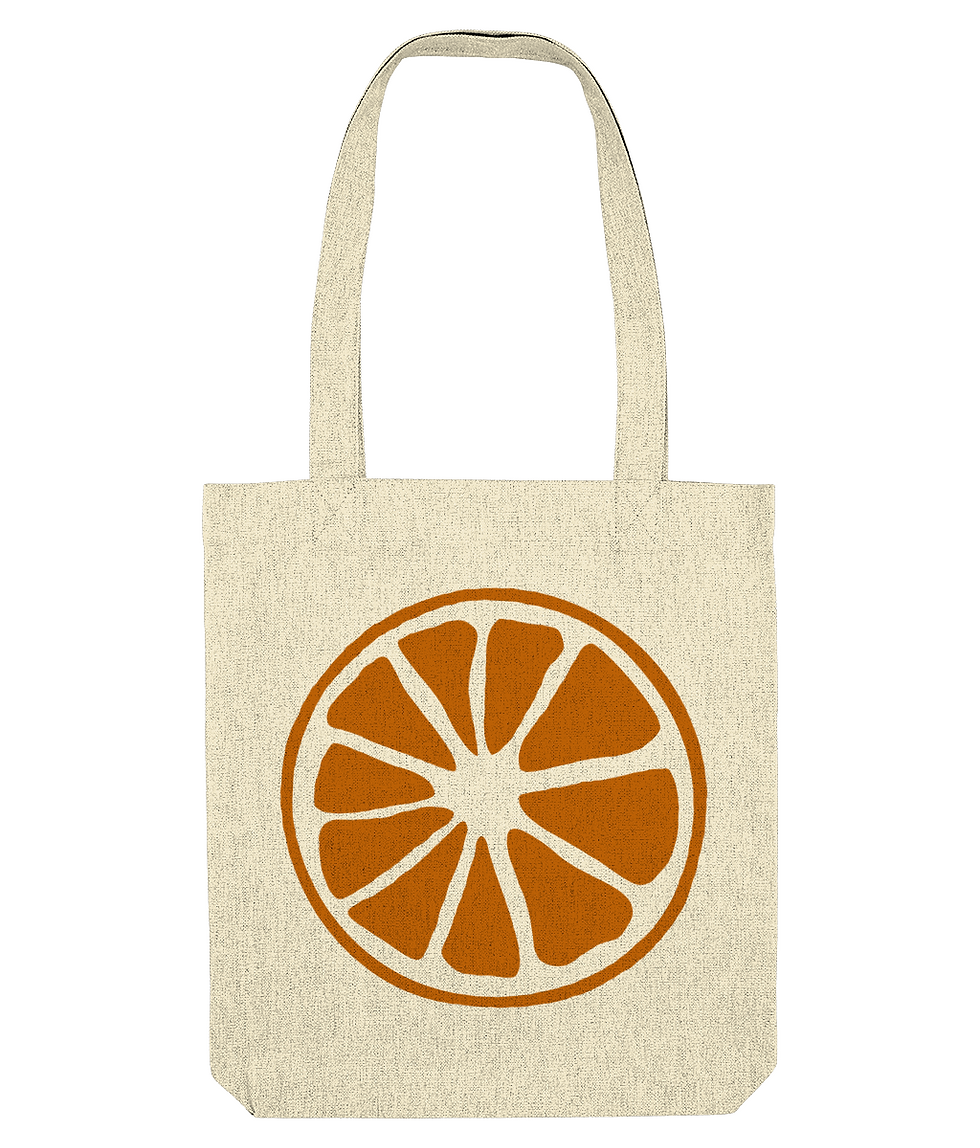 Westford Mill EarthAware Organic Spring Tote - WM821 Orange design