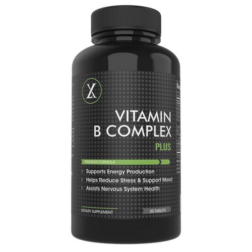 Vitamin B Complex (B12, B1, B2, B3, B5, B6, B7, B9, Folic Acid