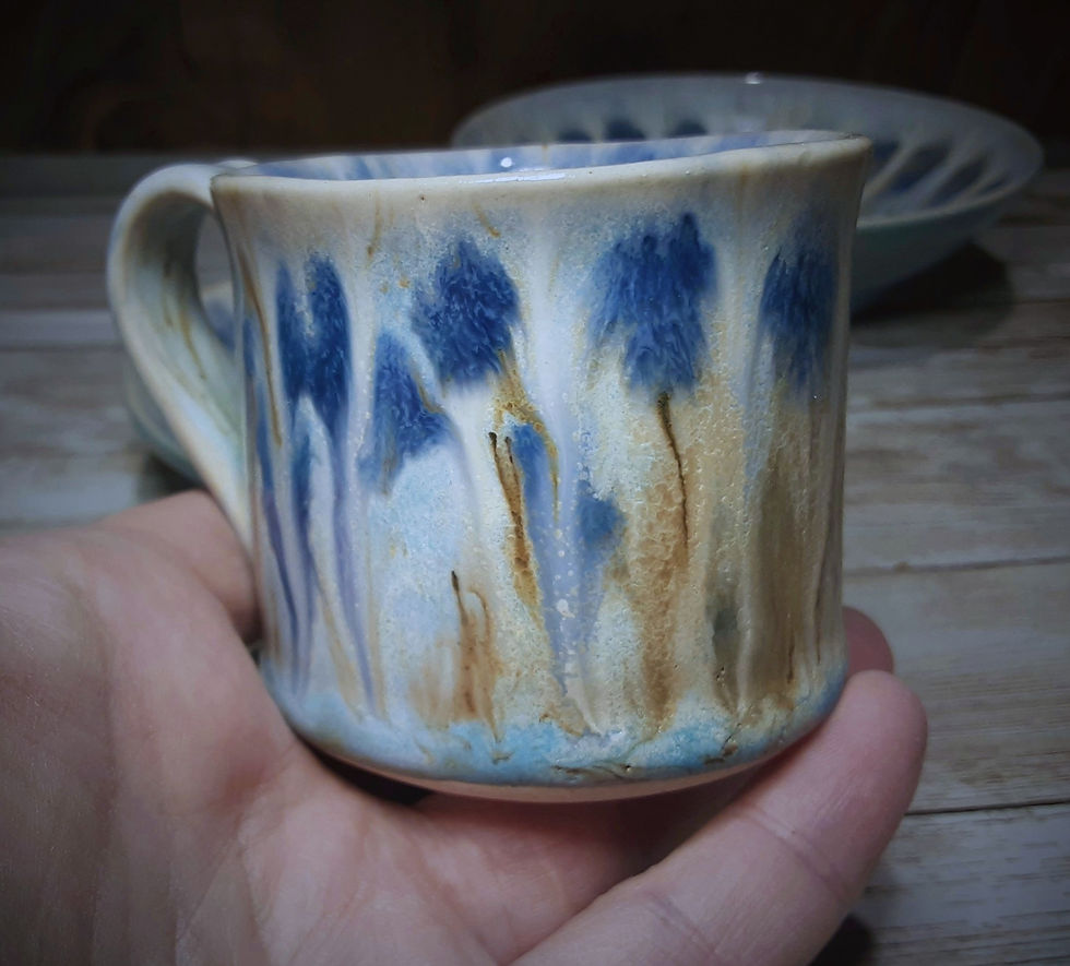 Thumbnail: 3 piece Peacock Espresso breakfast set