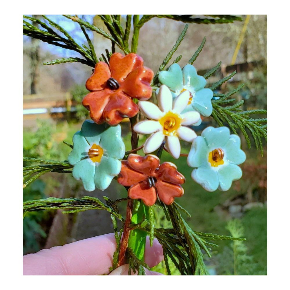 Sunny Tuscan Tapestry: Vibrant Mix of Italian spring flowers