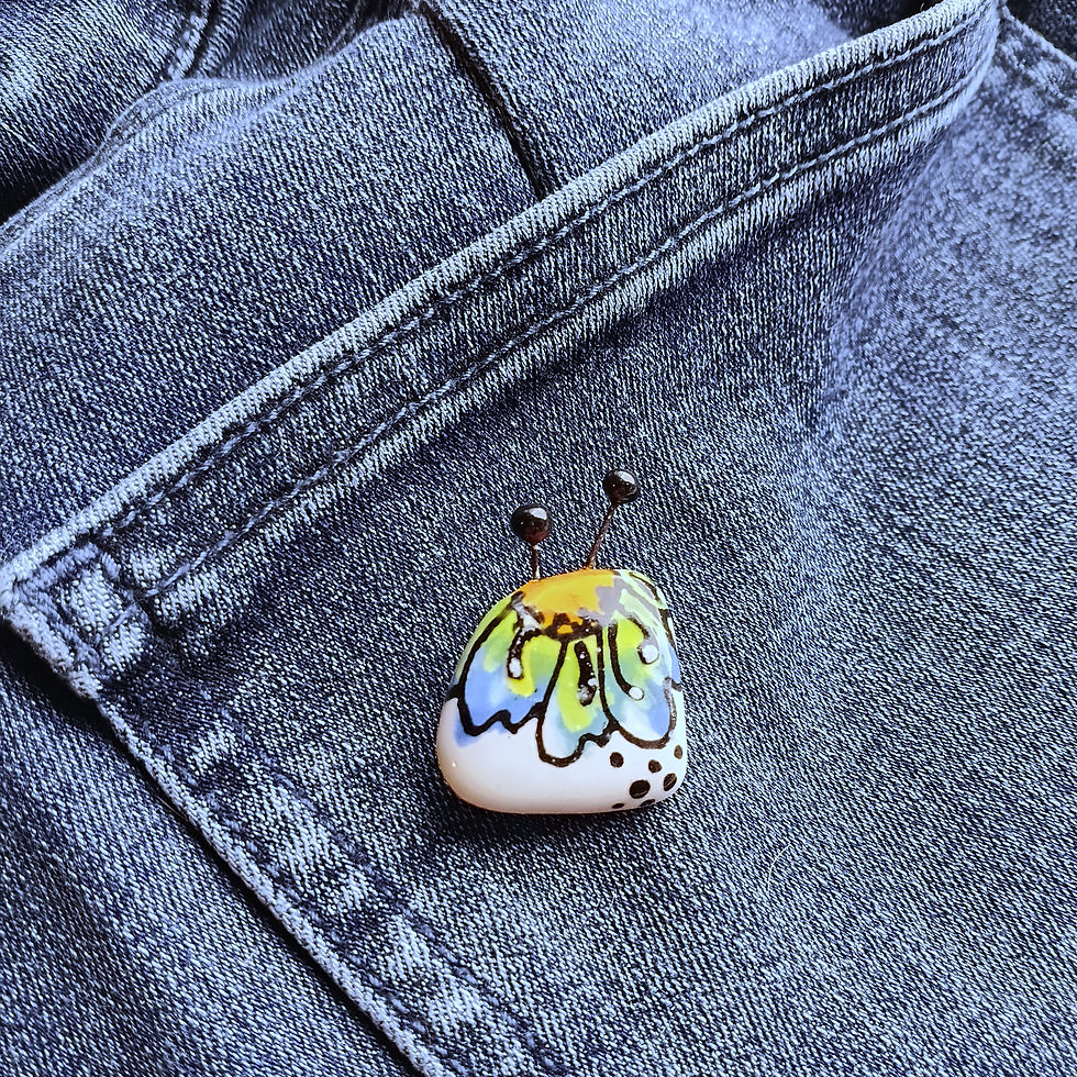 Thumbnail: Meadow Bloom Brooch - Blues small
