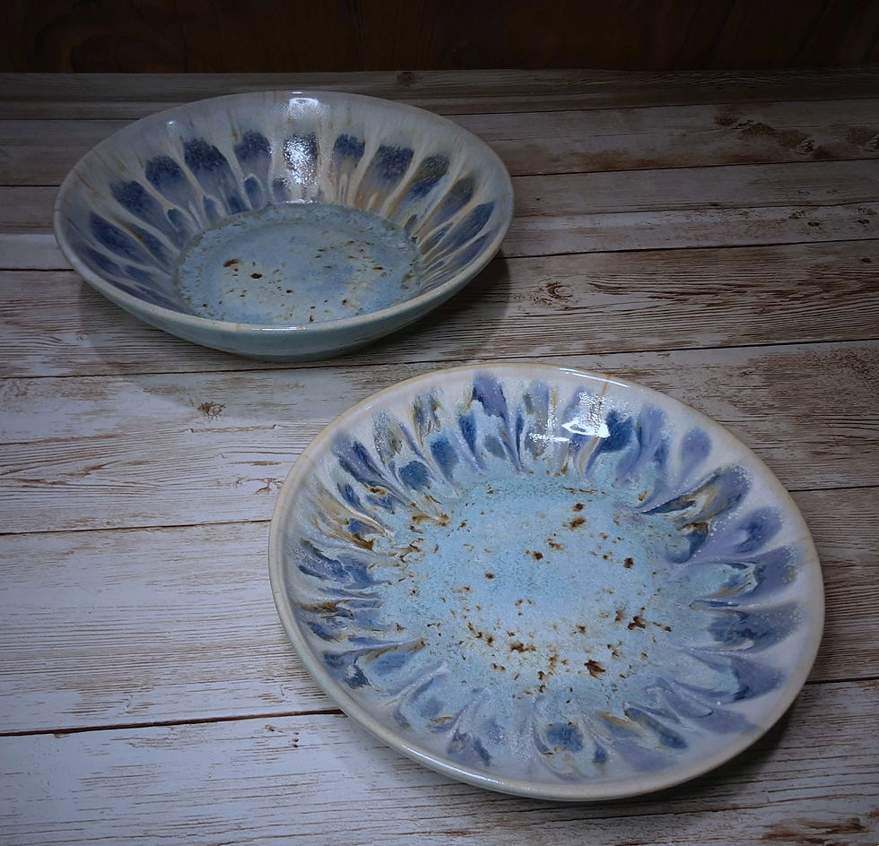 Thumbnail: 3 piece Peacock Espresso breakfast set