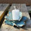 Thumbnail: Blue Whisper – Peony Candle Holder in Soft Blue Rutile