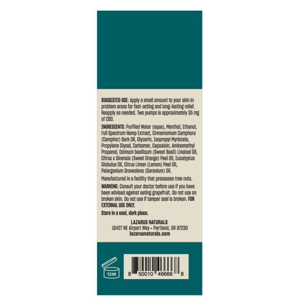 Thumbnail: CBD Muscle Relief Topical-Pump