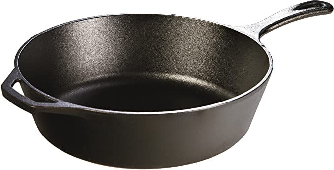10.5 inch 3litre deep cast iron skillet