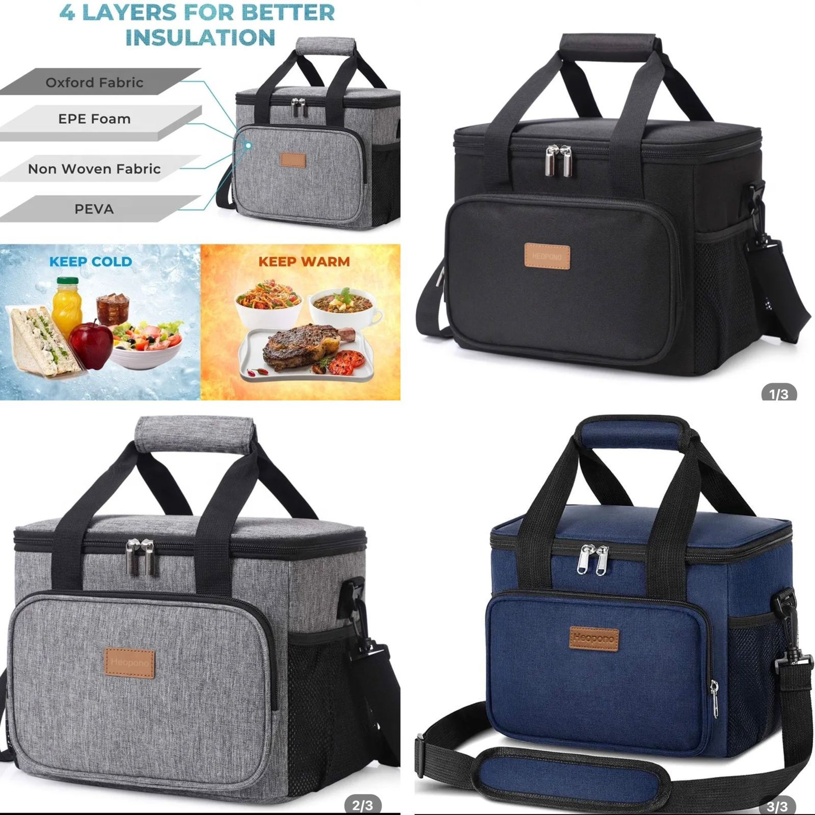 Insulated Lunch Bag for Women/Men