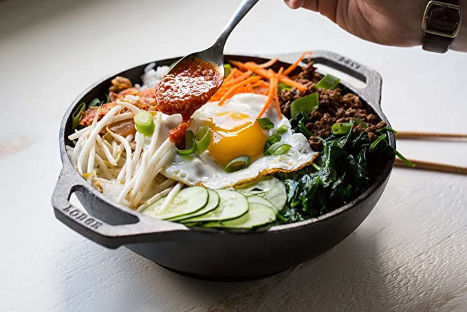 9 inch cast iron mini wok