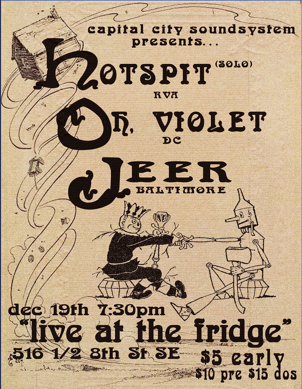 12/19 THE FRIDGE (WASHINGTON DC)