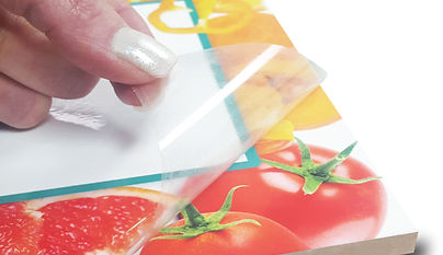 ClearFilms overlaminate film applied over printed graphics for protection