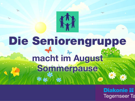 Der Seniorennachmittag macht im August Sommerpause