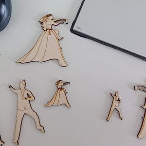 Wedding cake laser cut stencils