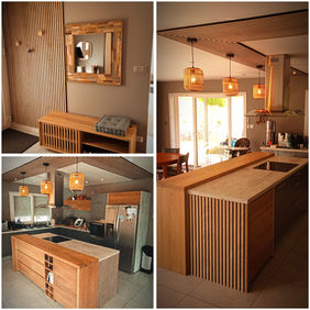 Atelier MY_Vosges_Rénovation_Projet de création d'un ilot central dans une cuisine et création d'ambiance dans le logement