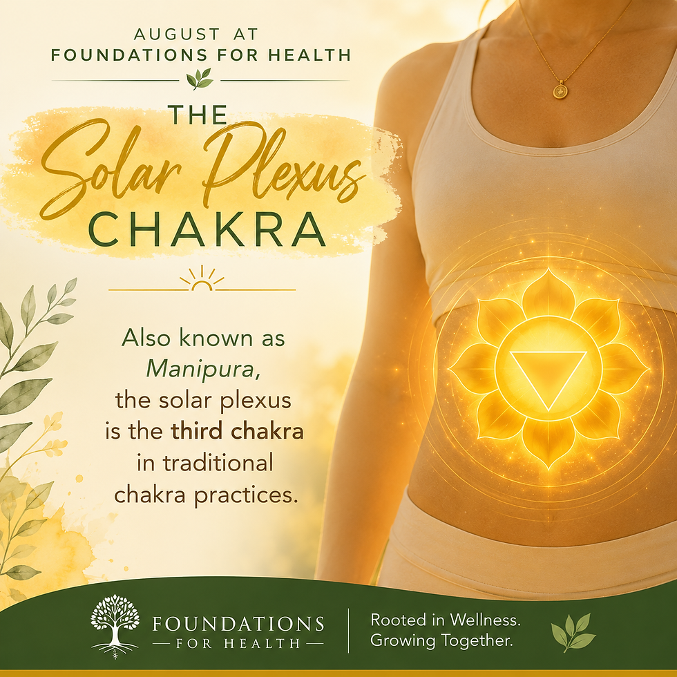 woman with stomach showing and an orange solar plexus symbol on it