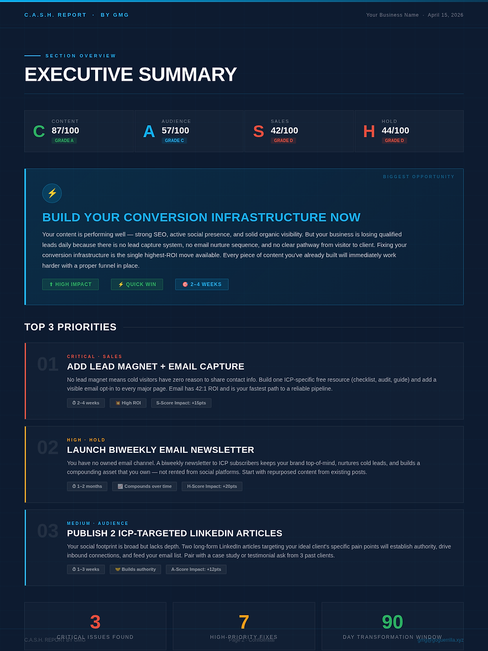 GMG CASH REPORT PAGE 3