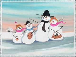 Snowman's Delight ~ Giclee