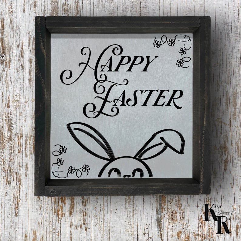 Thumbnail: Happy Easter Small | Wood Sign | Easter Decor | Spring Decor