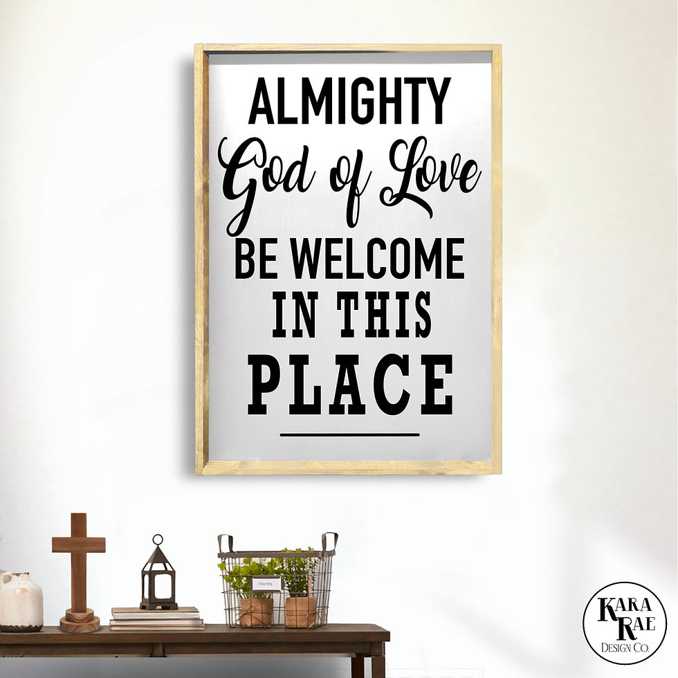 Thumbnail: Almighty God of Love | Wood Sign | Home Decor | Farmhouse Sign