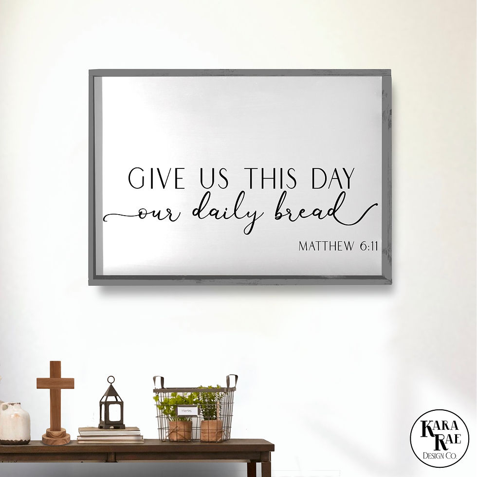 Thumbnail: Daily Bread | Wood Sign | Home Decor | Scripture