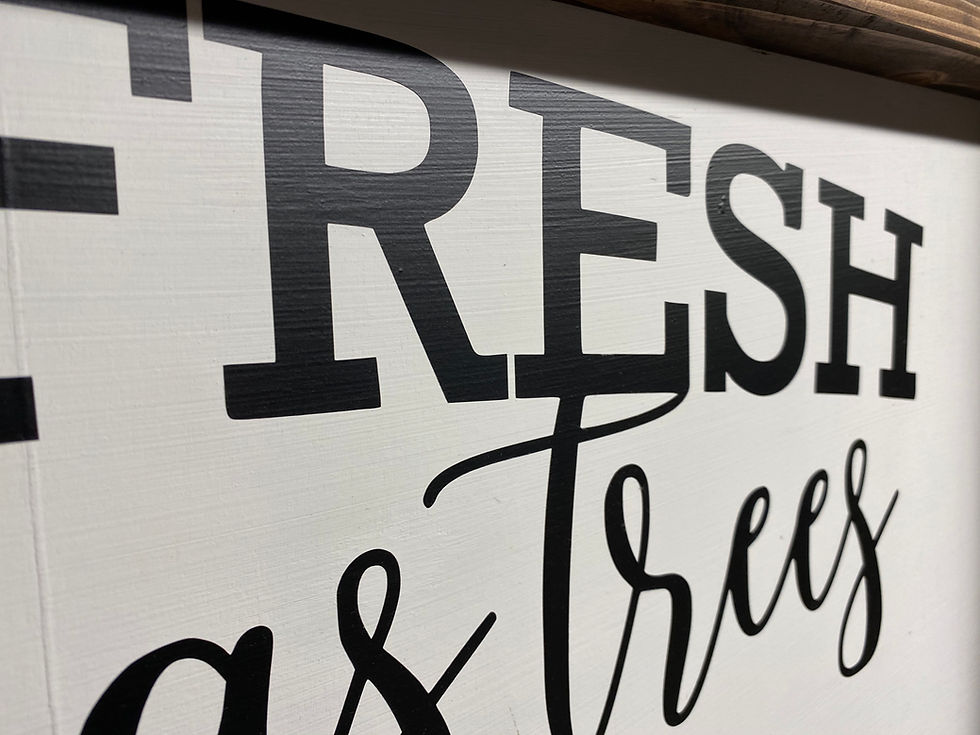 Thumbnail: Farm Fresh Christmas Trees | Wood Signs | Christmas Decor