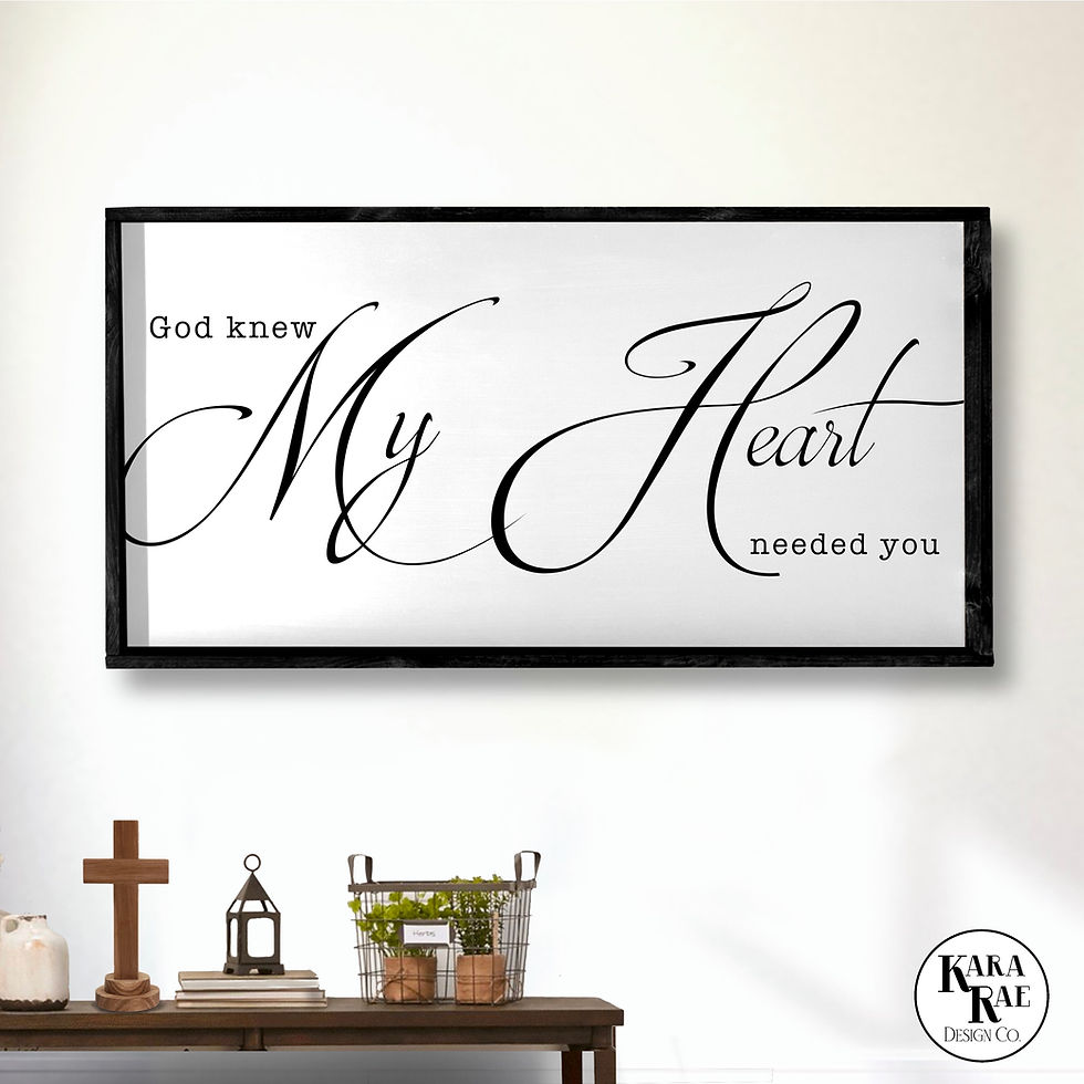 Thumbnail: God Knew My Heart | Wood Sign | Home Decor | Farmhouse Decor