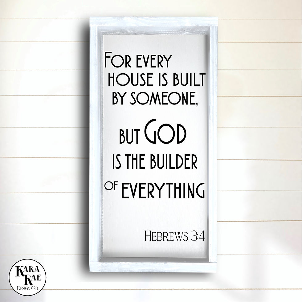 Thumbnail: God Is The Builder | Wood Sign | Inspirational Decor