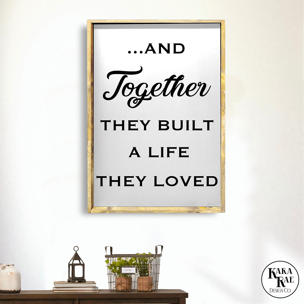 Thumbnail: And Together | Wood Sign | Home Decor