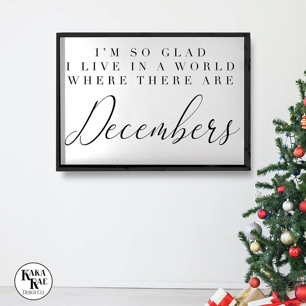 Thumbnail: So Glad Decembers | Wood Sign | Christmas Sign | Christmas Decor