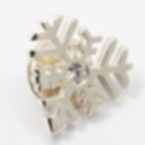 Pins Snöhjärta Cubik Zirkon