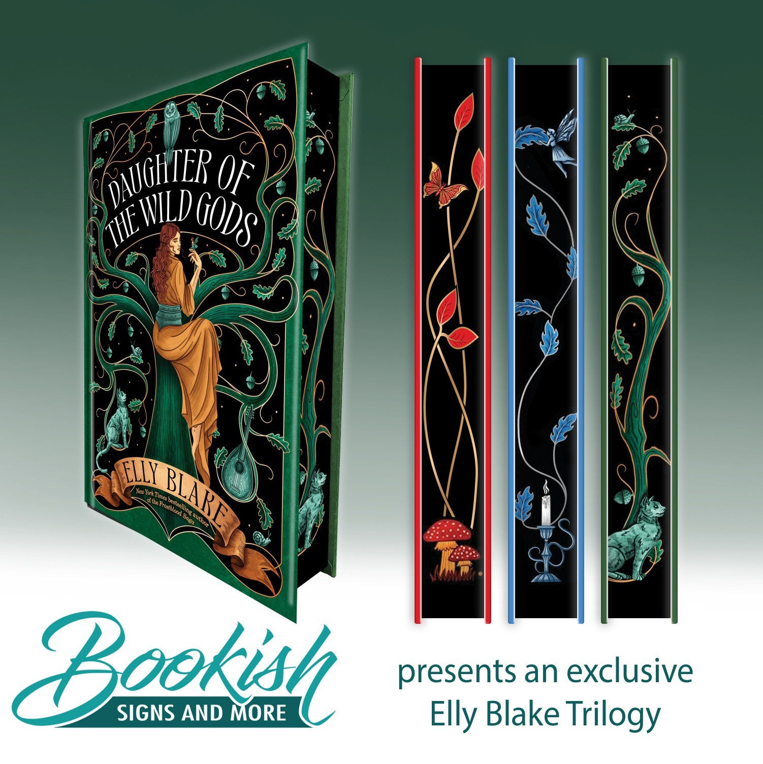 Daughter Of The Wild Gods by Elly Blake - Bookish Signs And More Exclusive