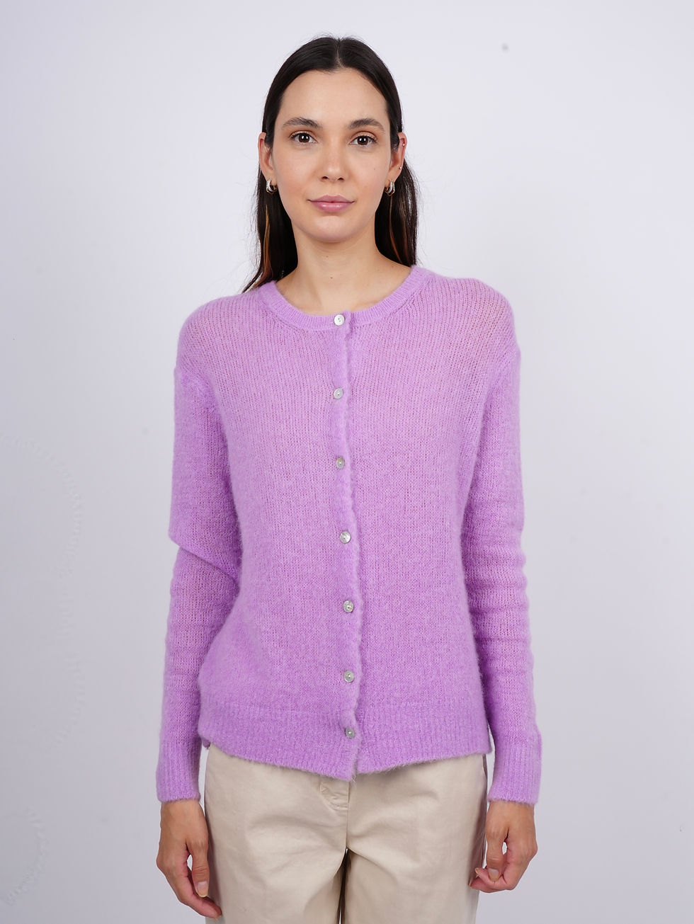 Miniatura: Cardigan in misto alpaca