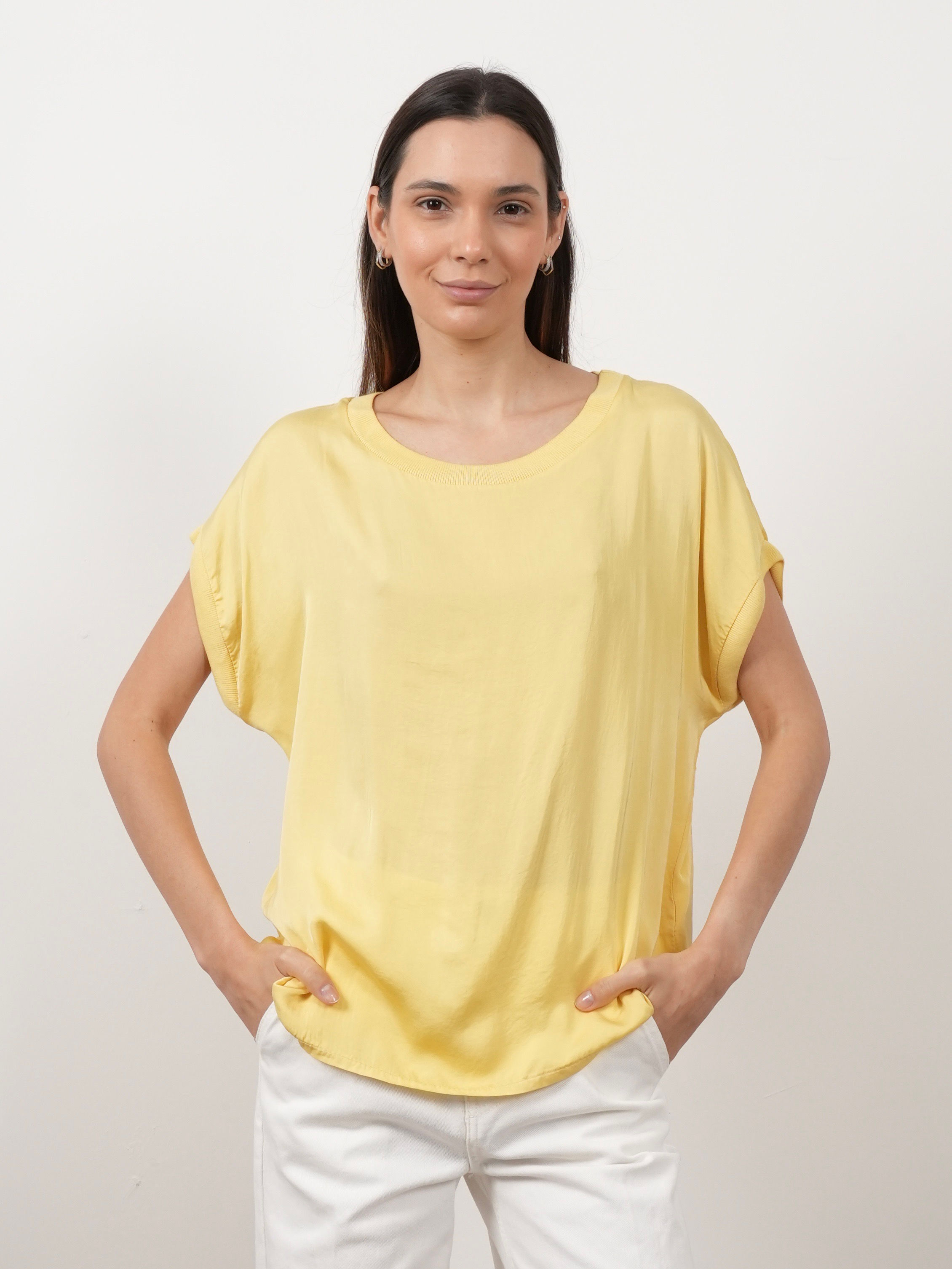T-shirt oversize in viscosa