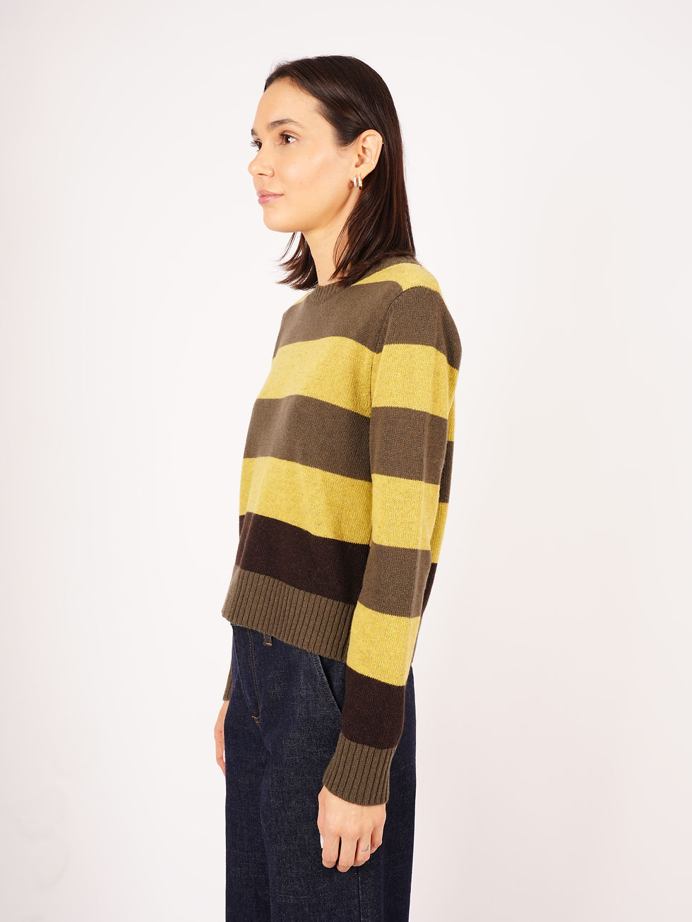 Miniatura: Maglia girocollo a righe
