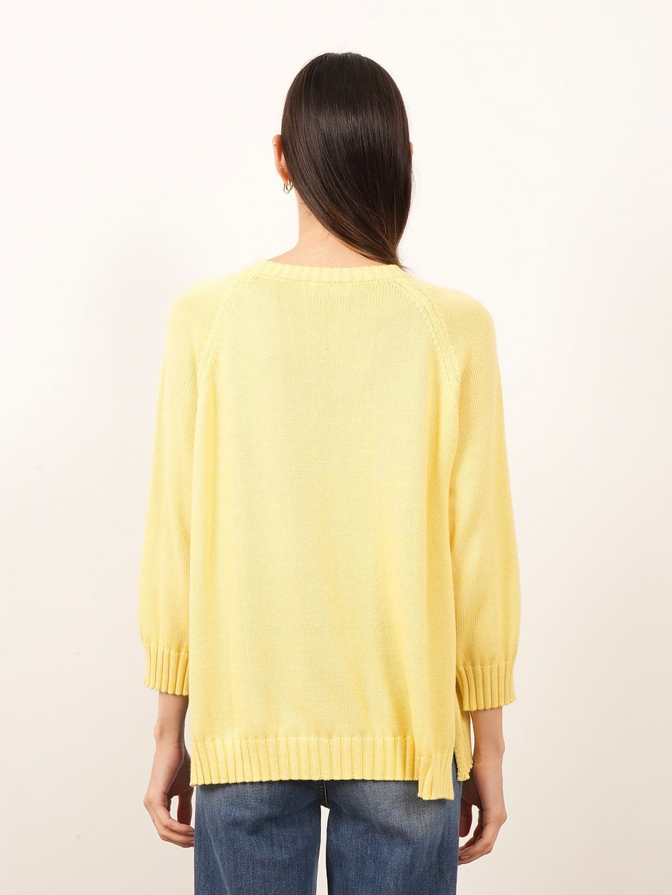 Thumbnail: Cotton sweater with side slits