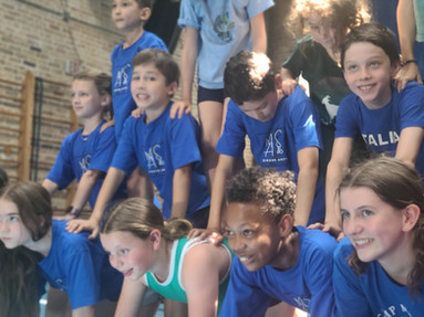 summer camp students having fun