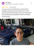 รีวิวจากลูกค้า Sk Tang บน Google Maps เกี่ยวกับบริการล้างรถ Pete Wash