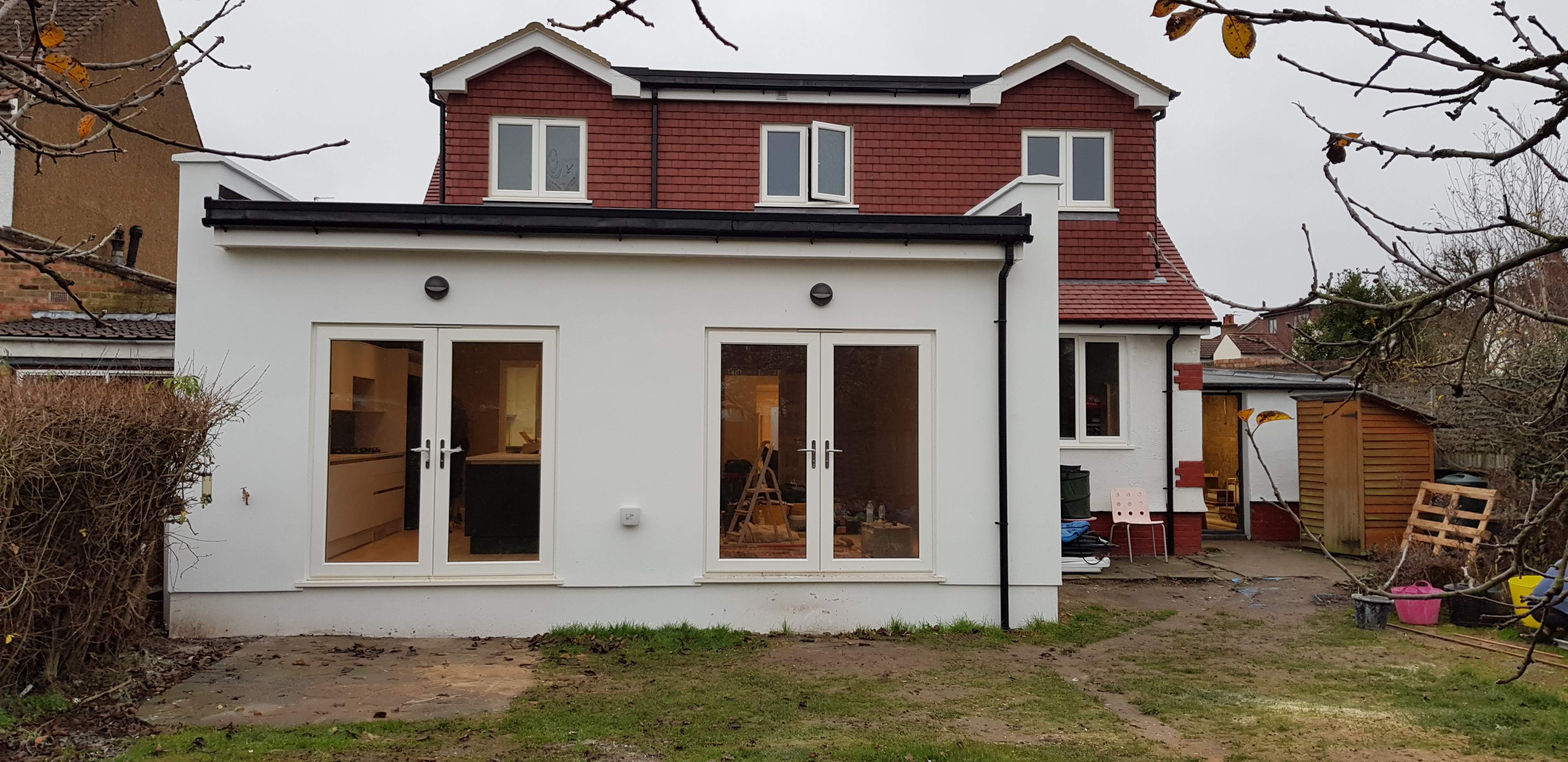 Property extended and renovated.